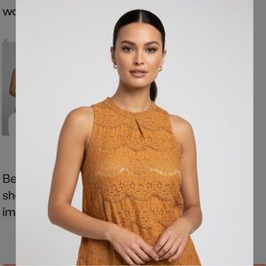 Love, fire size small mustard lace boho top